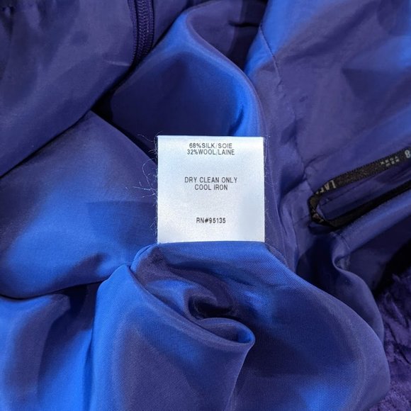 NWOT - Lafayette 148 New York Purple Skirt - Picture 4 of 8